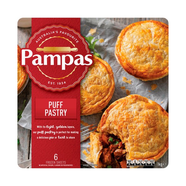 Pampas Frozen Puff Pastry Sheets 6 pieces | 1kg
