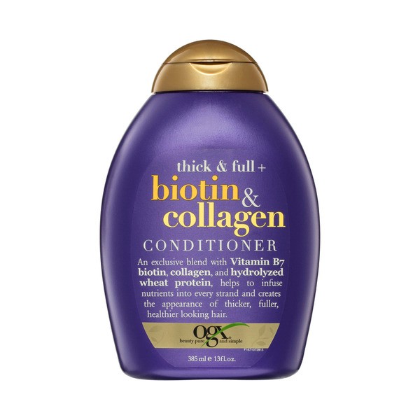Ogx Thick & Full + Volumising Biotin & Collagen Conditioner For Fine Hair | 385mL