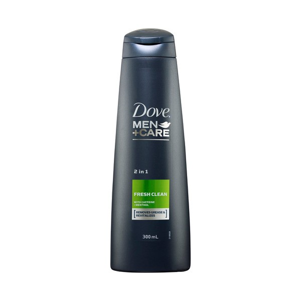 Dove Men Fresh Clean 2 in 1 Hair Shampoo | 300mL