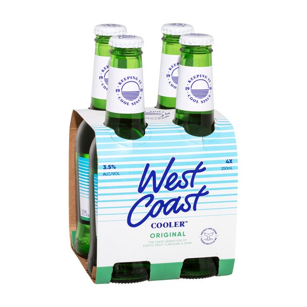 West Coast Cooler Bottles 250mL | 4 Pack