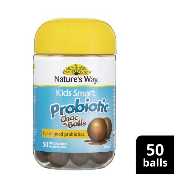 Nature's Way Kids Smart Probiotic 50 Milk Chocolate Balls | 50 Pack