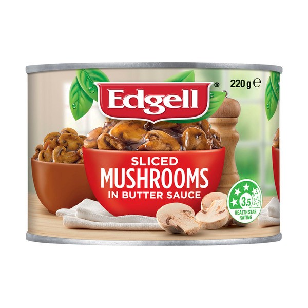 Edgell Sliced Mushrooms in Butter Sauce | 220g