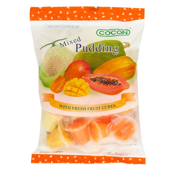 Cocon Mixed Pudding With Fresh Fruit 20 Cubes | 300g