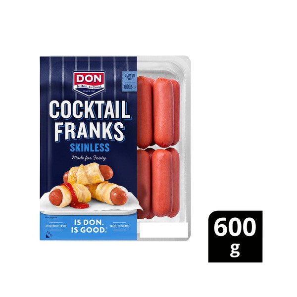 Don Cocktail Franks Skinless | 600g