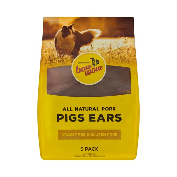 Bow Wow Pigs Ears Dog Treats | 5 pack