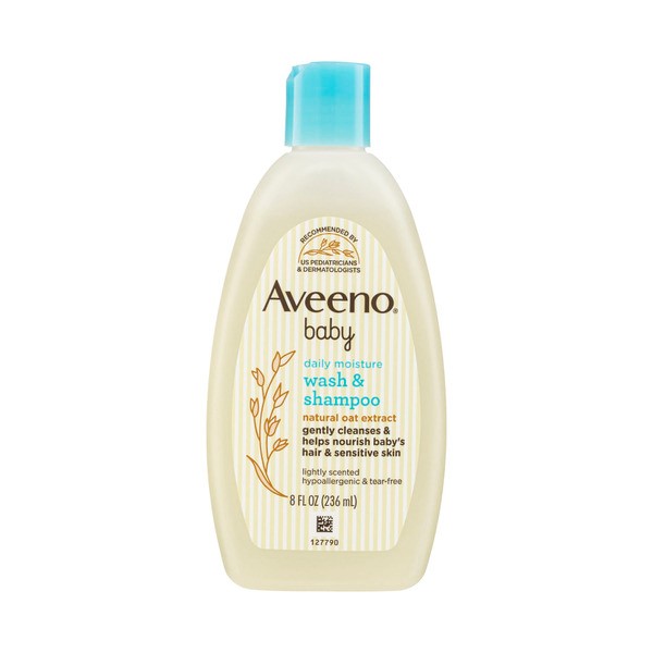 Aveeno Baby Daily Moisture Lightly Scented Sensitive Wash & Shampoo | 236mL