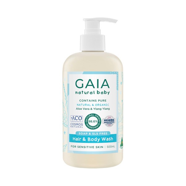 Gaia Natural Baby Hair & Body Wash | 500mL