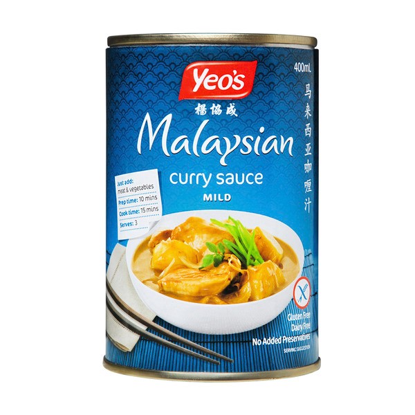 Yeo's Malaysian Curry Sauce Canned Mild | 400mL