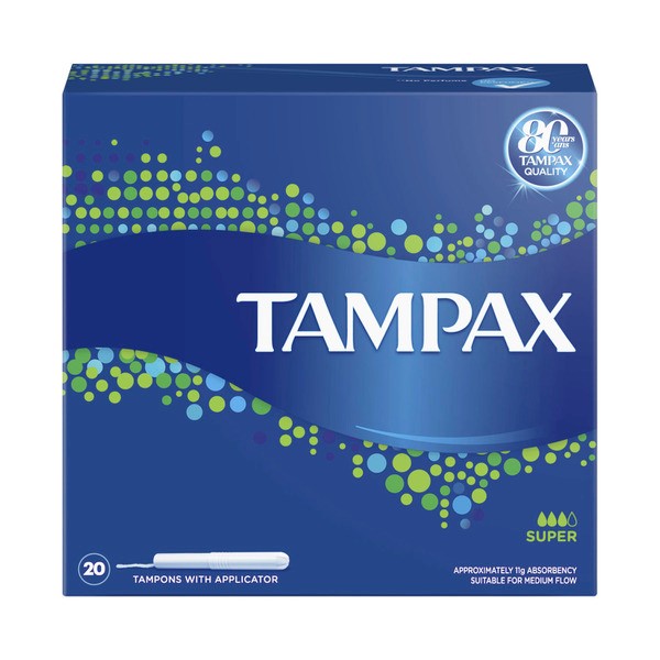 Tampax Tampons Super With Applicator | 20 pack