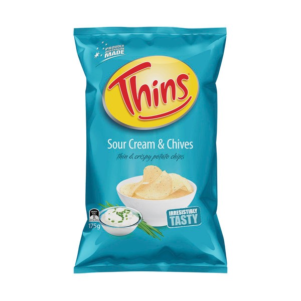 Thins Sour Cream & Chives Potato Chips | 175g