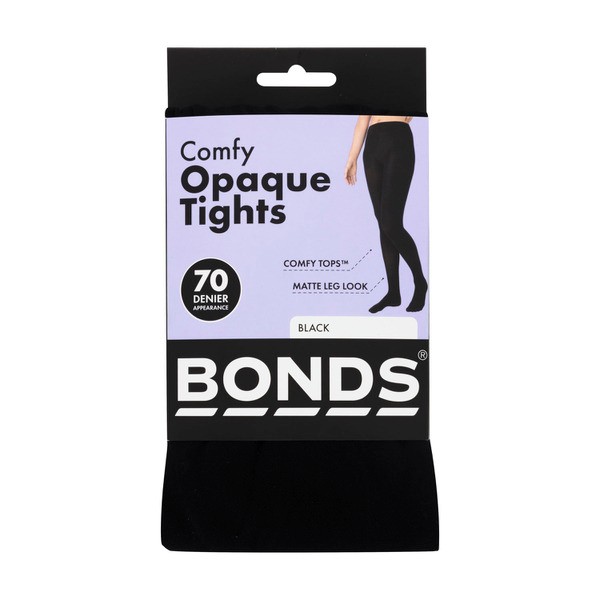 Bonds 70D Opaque/ No Dig Tight Black Small/Medium | 1 pack