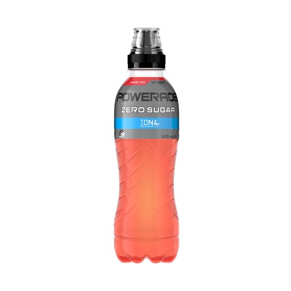 Powerade Berry Ice Zero Sports Drink Sipper Cap | 600mL
