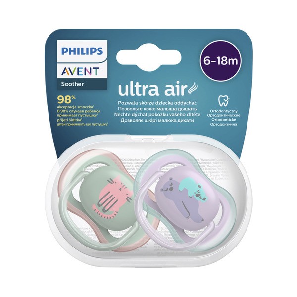 Avent Air Mix Deco Soothers 6-18 Months | 2 pack