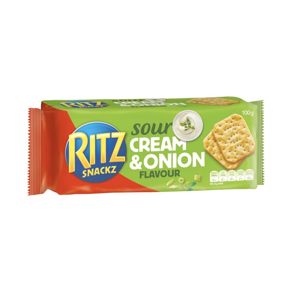 Ritz Snackz Sour Cream and Onion Crackers | 100g