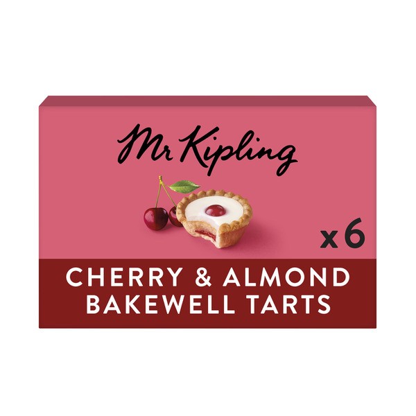Mr Kipling Cherry & Almond Bakewells Tarts 6 pack | 250g