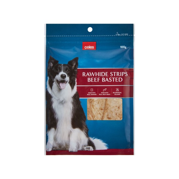 Coles Beef Basted Rawhide Chews | 100g