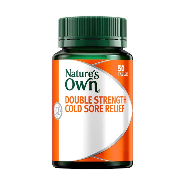 Nature's Own Cold Sore Relief Double Strength Tablets | 50 pack