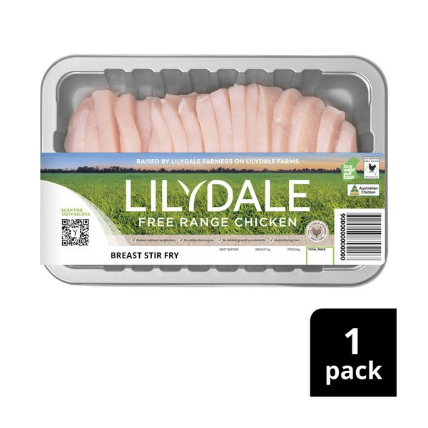 Lilydale Free Range Chicken Stir Fry | 500g