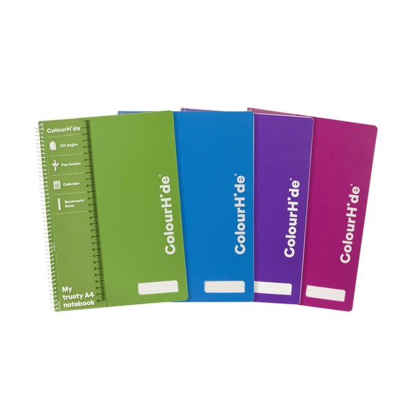 Marbig Colourhide Notebook A4 120pages | 1 pack