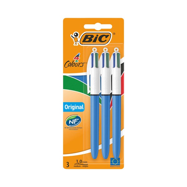 Bic 4 Colour Pens | 3 pack