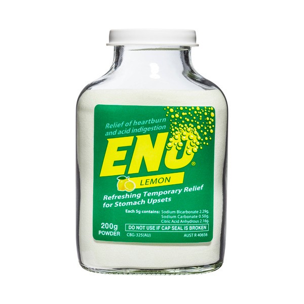 Eno Fruit Salt Lemon Heartburn & Acid indigestion relief powder | 200g