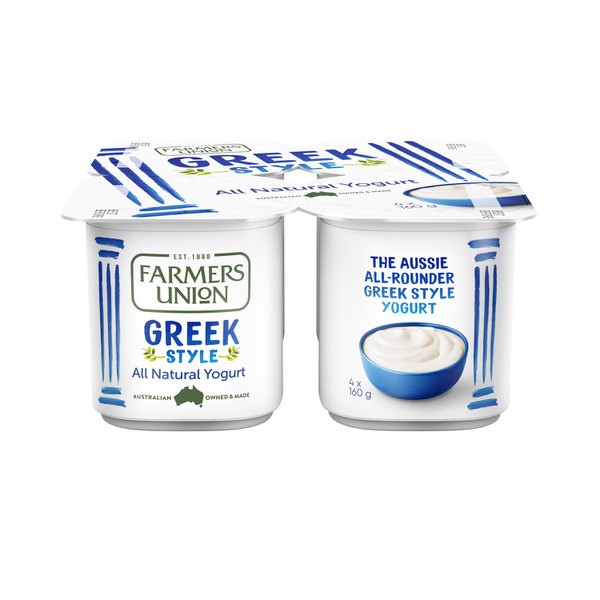 Farmers Union Regular Greek Yoghurt 4 pack | 640g