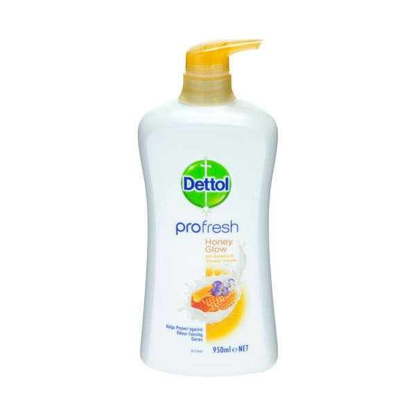 Dettol Profresh Shower Gel Body Wash Milk &honey | 950mL