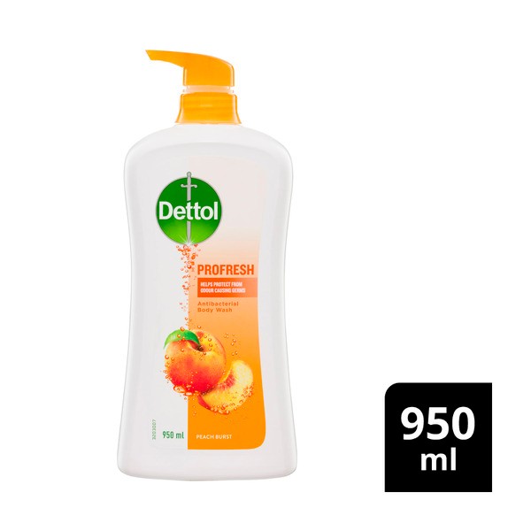 Dettol Profresh Shower Gel Body Wash Peach and Raspberry | 950mL