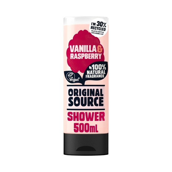 Original Source Body Wash Vanilla & Raspberry Shower Gel | 500mL
