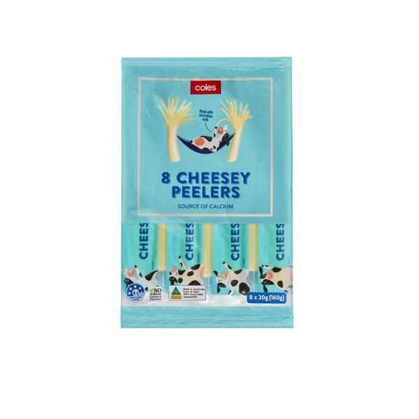 Coles Cheesey Peelers 8x20g | 160g