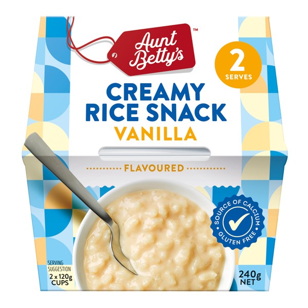 Aunt Betty's Creamy Rice Snack With Vanilla | 240g