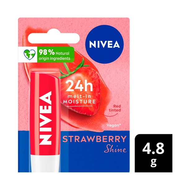 Nivea Lip Balm Strawberry Shine | 4.8g