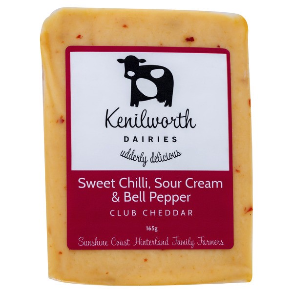 Kenilworth Sweet Chilli Sour Cream & Bell Peppers Club Cheddar Cheese | 165g