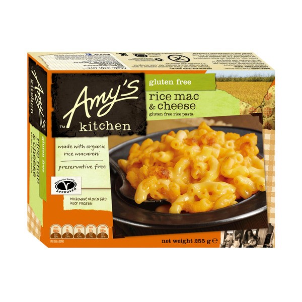 Amy's Kitchen Frozen Gluten Free Rice Mac & Cheese Pasta | 255g