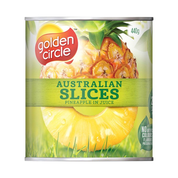 Golden Circle Pineapple Slices in Natural Juice Canned | 440g