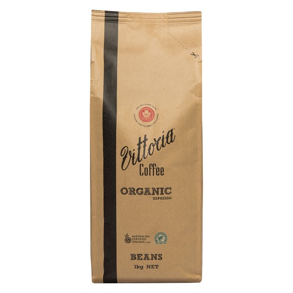 Vittoria Organic Espresso Coffee Beans | 1kg