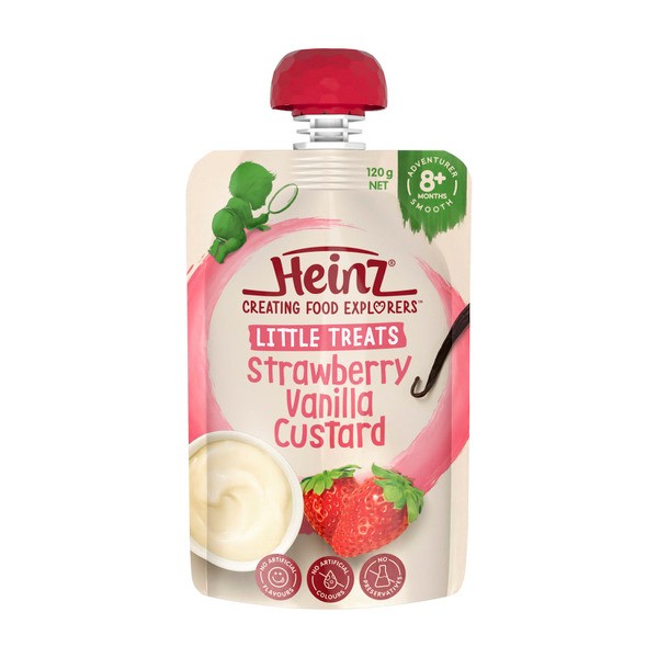 Heinz Strawberry & Vanilla Custard 8+ Months | 120g