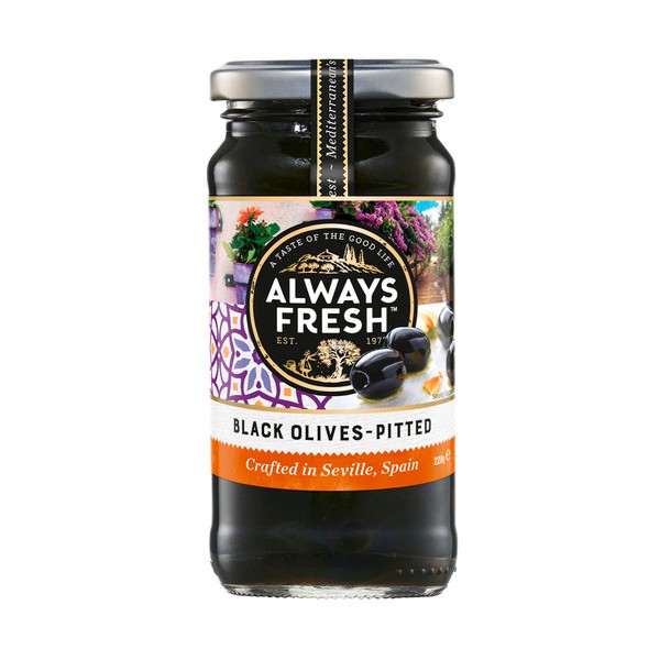 Always Fresh Black Olives Pitted  | 220g