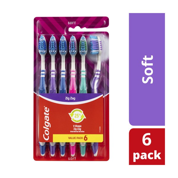 Colgate Zig Zag Value Pack Soft Toothbrush | 6 pack