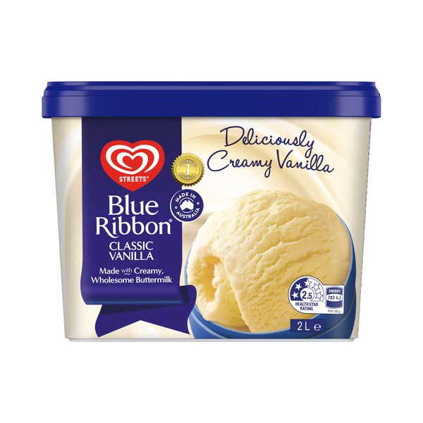 Streets Blue Ribbon Vanilla Ice Cream Tub | 2L