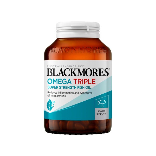 Blackmores Omega Triple Concentrated Fish Oil Capsules | 60 pack