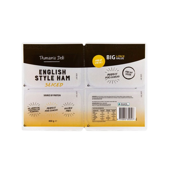 Thomson'S Deli English Style Ham Quad Pack | 400g