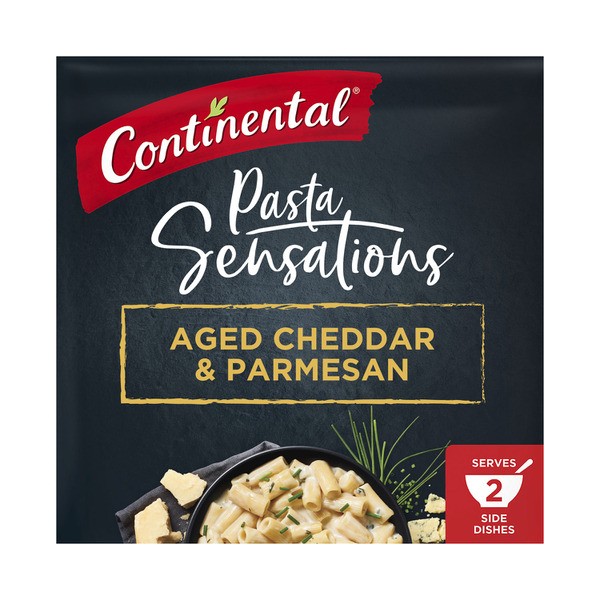Continental Aged Cheddar Parmesan & Chives Pasta & Sauce Serves 3 | 90g