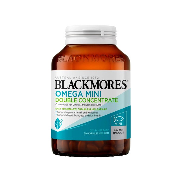 Blackmores Odourless Fish Oil Omega-3 Mini Capsules | 200 pack