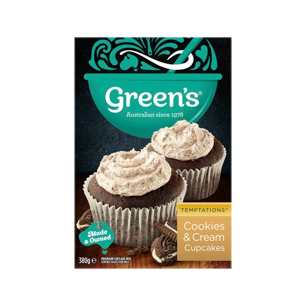Green's Cupcake Mixes Cookie & Cream | 380g