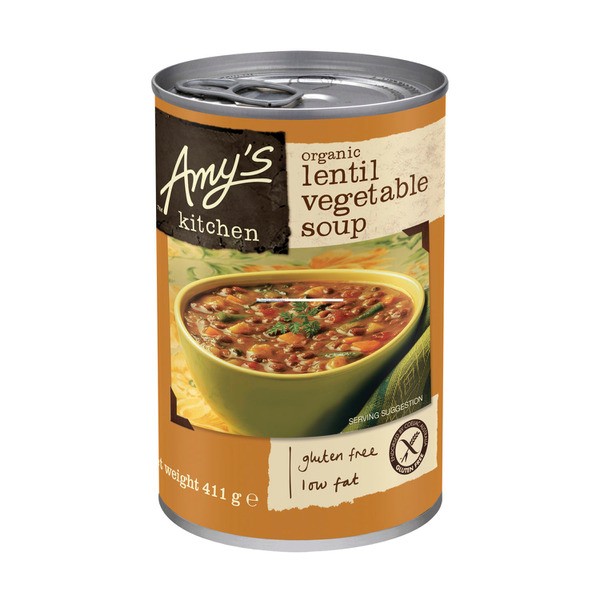 Amy's Kitchen Organic Lentil & Vegetable Soup Canned | 411g