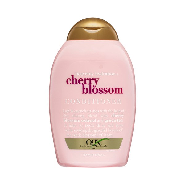Ogx Heavenly Hydration + Shine Cherry Blossom Conditioner For Thin & Fine Hair | 385mL