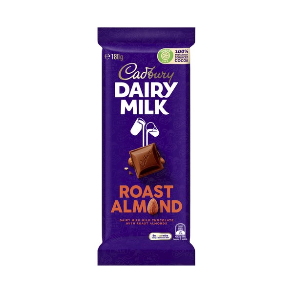 Cadbury Dairy Milk Roast Almond Chocolate Block | 180g