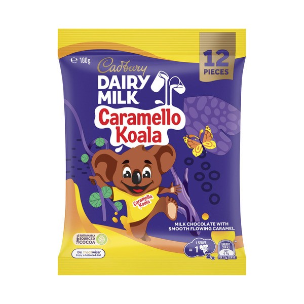 Cadbury Dairy Milk Chocolate Caramello Koala Sharepack 12 Pack | 180g