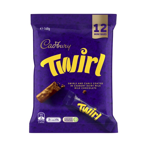 Cadbury Twirl Chocolate Sharepack 12 Pack | 168g